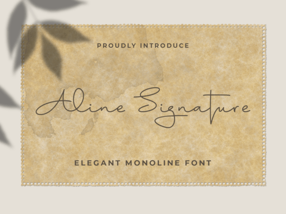 Aline Signature: A Modern Handwritten Script Font for Creatives