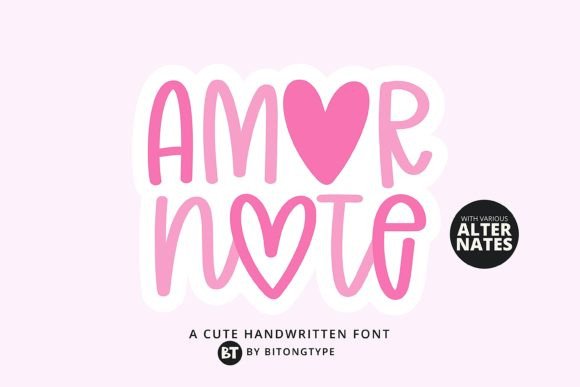 Amor Note: The Handwritten Font for Charming Designs