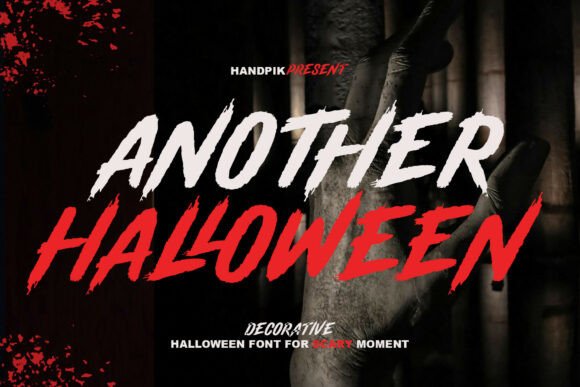 Another Halloween: Unleash Raw Horror Typography