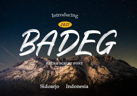 Badeg: A Unique Handwritten Font for Modern Design