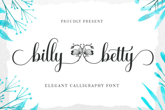Billy Betty: A Calligraphy Font with Romantic Flair