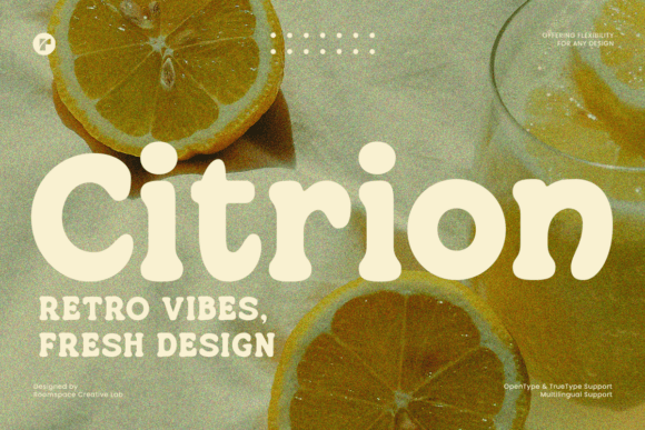 Citrion: Bold Retro Vibes with Modern Charm