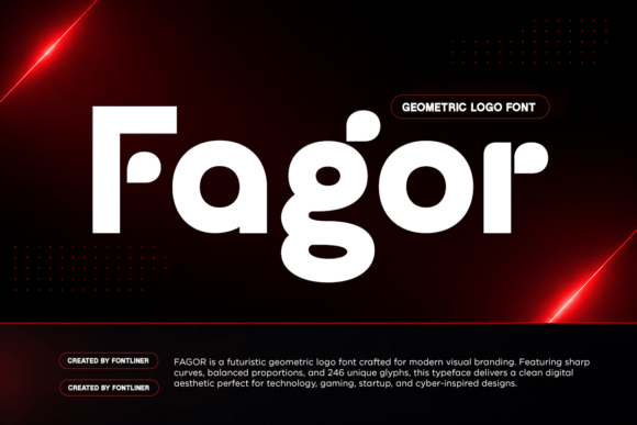 Fagor: A Futuristic Geometric Font for Modern Branding
