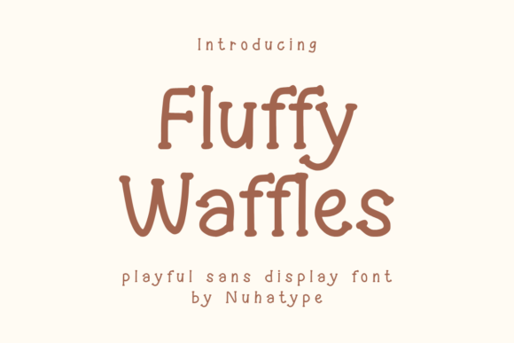 Fluffy Waffles: A Charming Sans Serif for Creative Projects