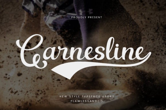 Garnesline: A Retro Script Font for Sports Branding