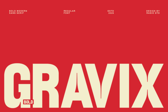 Gravix: A Bold Modern Sans Serif for Impactful Design