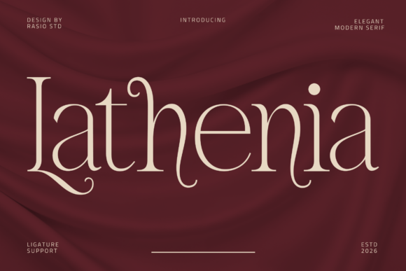 Lathenia: The Elegant Modern Serif for Timeless Design