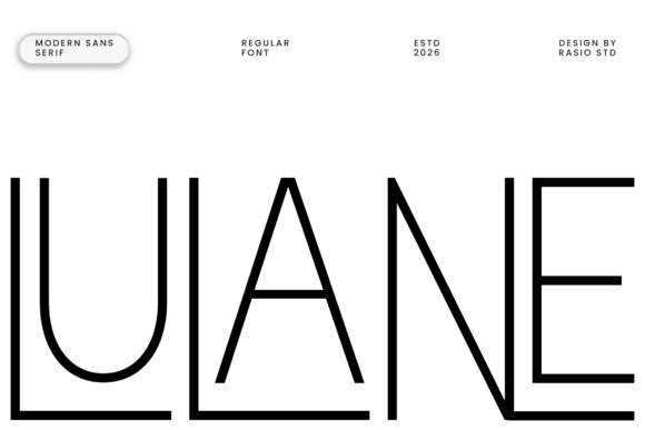 Lulane: The Modern Sans Serif for Minimalist Design