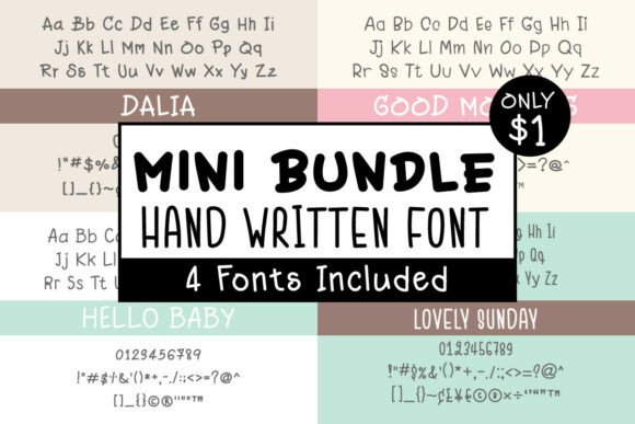 Mini Bundle: Your Handwritten Font Collection