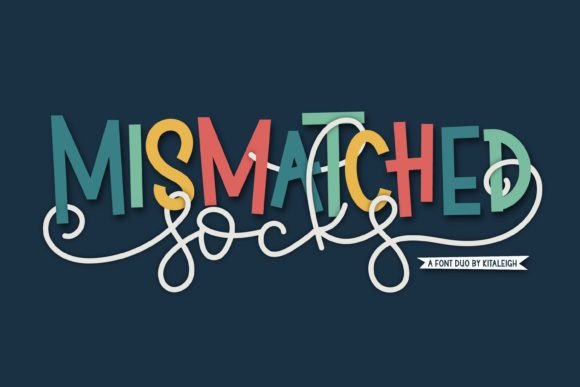 Mismatched Socks: A Playful Font Duo for Creative Projects