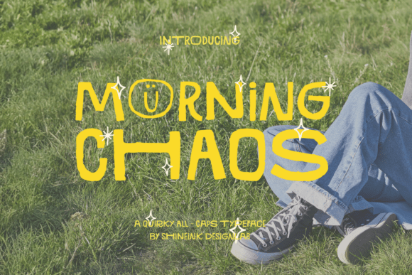 Morning Chaos: A Bold, Quirky Typeface for Creative Projects