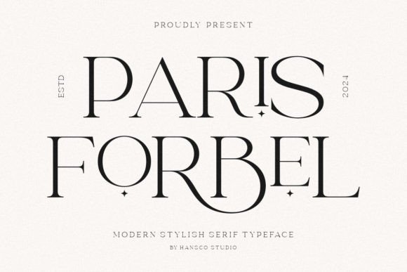 Paris Forbel: Elegant Display Serif for Modern Designs