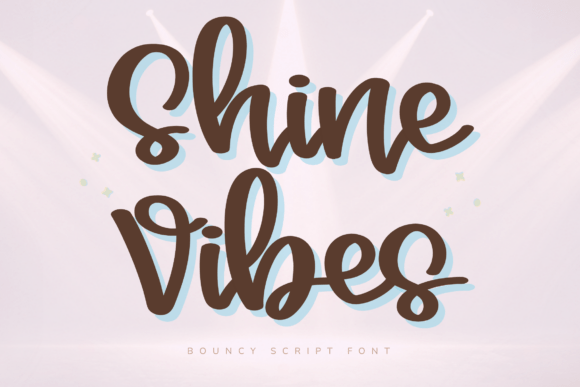 Shine Vibes: A Playful Script Font for Creative Projects