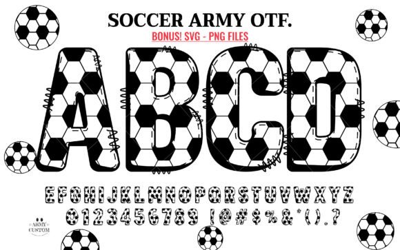 Soccer Football Army: Athletic Typography for Dynamic Designs