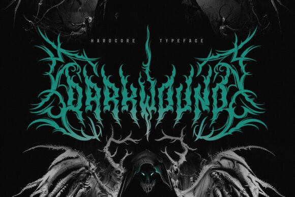Unleash Aggressive Typography with the Darkwound Typeface