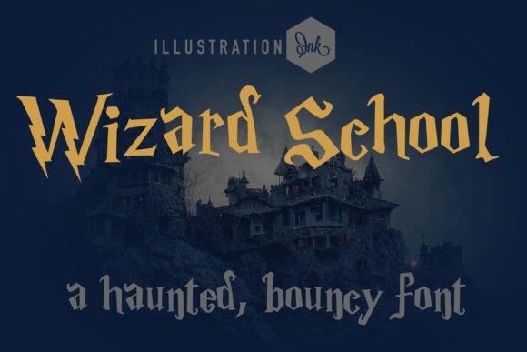 Wizard School: A Bouncy, Lightning-Infused Serif Font